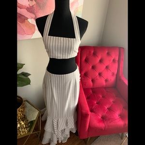 Two piece mermaid skirt set